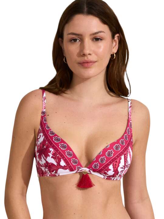 BM235SE Haut maillot de bain décolleté préformé sans armatures ACANTHUS Selmark Mare Rose face