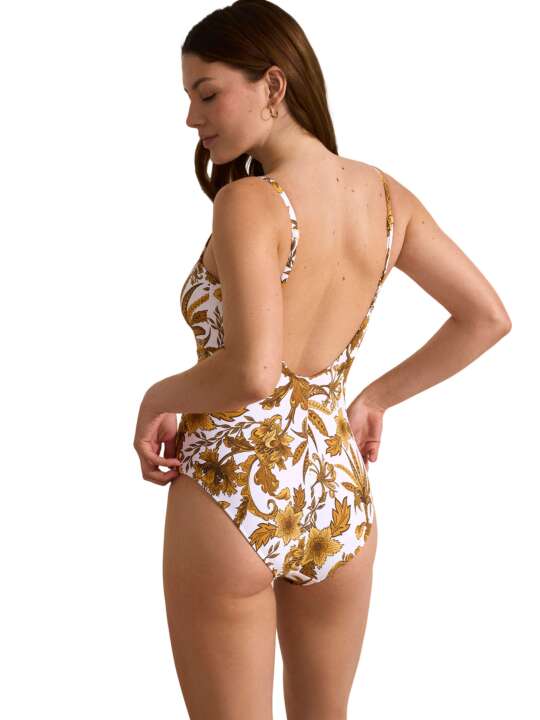 BM258SE Maillot de bain une pièce préformé ACANTHUS Selmark Mare Jaune face