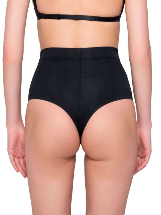 25128LU String taille haute gainant SCULPT Luna Splendida Noir face