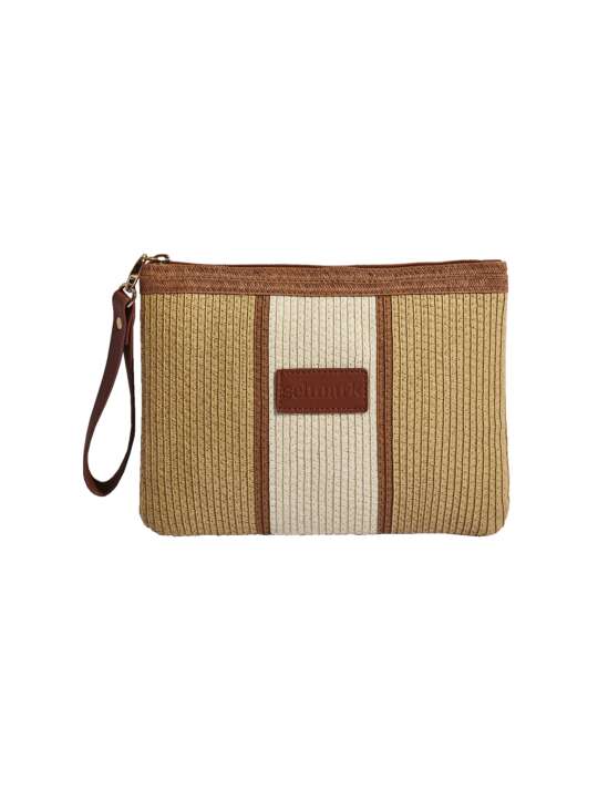 BC036SE Pochette estivale Complementos Selmark Mare Beige face
