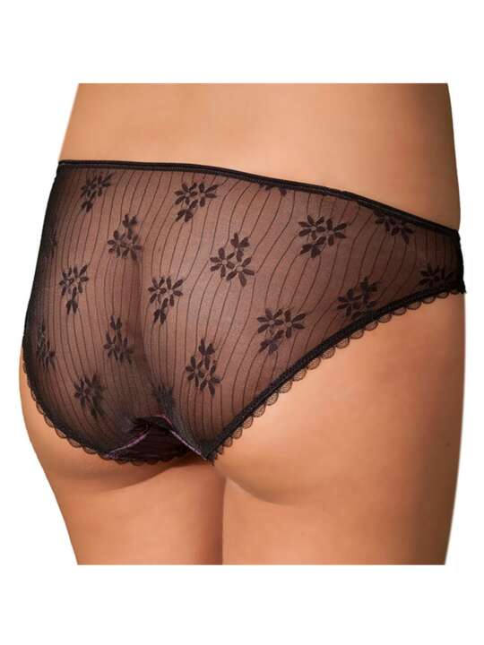 8502SEL Lace briefs Firenze Selmark Black/pink face