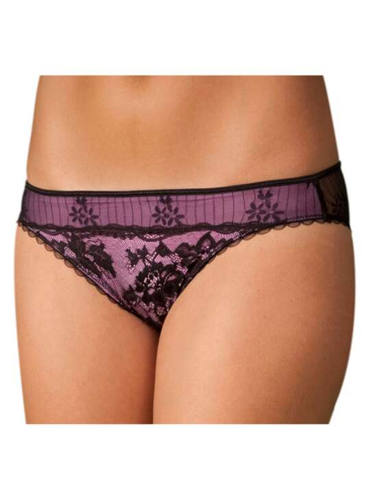 8502SEL Lace briefs Firenze Selmark Black/pink face