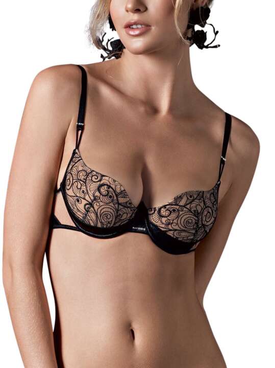 10204 Soutien-gorge corbeille préformé Lyra Lisca Noir face