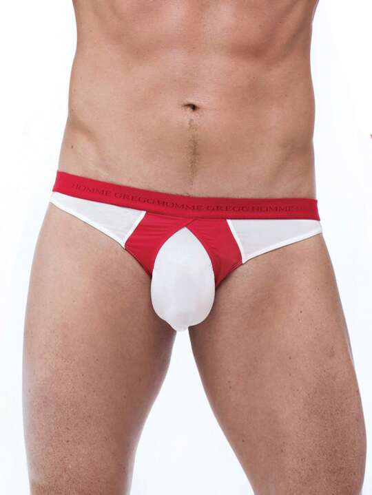 87334 Jock Strap homme Pump Up Gregg Blanc face