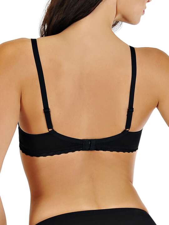 20127 Soutien-gorge coton préformé Anja Lisca Noir face