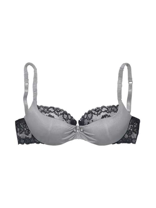 WB018 Soutien-gorge balconnet Graciosa Lascana Argent face