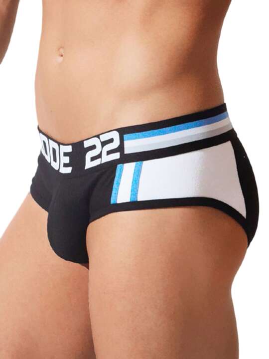 2001 Briefs Asymmetric sport Code22 Black face