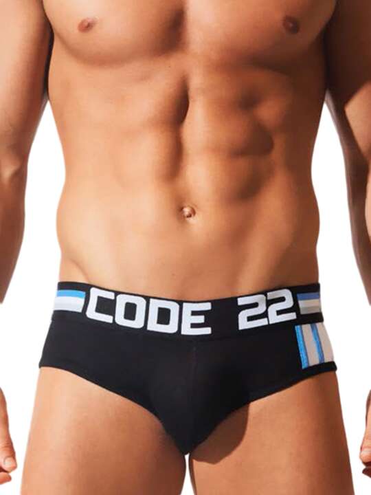 2001 Briefs Asymmetric sport Code22 Black face
