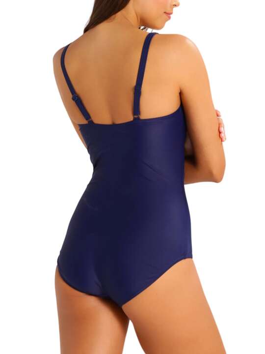 TK-5 Maillot de bain amincissant 1 pièce TK-5 bleu marine bonnets B à E Lascana Bleu Marine face