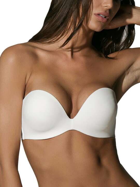 11062-63-64 Secret Sense B to D Luna Bandeau Bra Ivory face