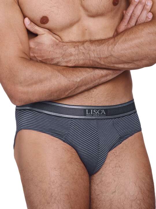 32016LI Slip Zeus Lisca Men Gris face