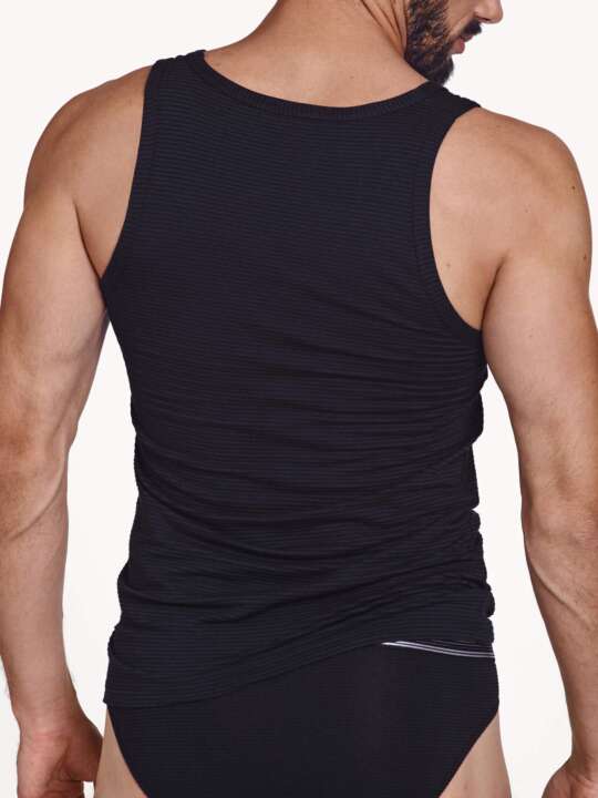 31006LI Zeus Lisca Men Tank Top Black face