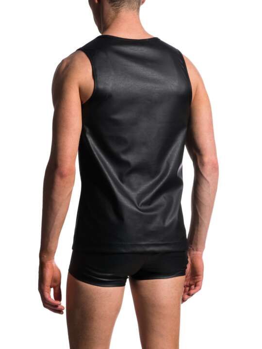 208177M M104 Manstore Sleeveless T-Shirt Black face