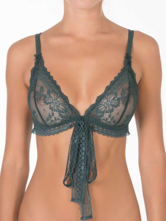 60410SE Soutien-gorge bralette collection Rouge Selmark Vert face