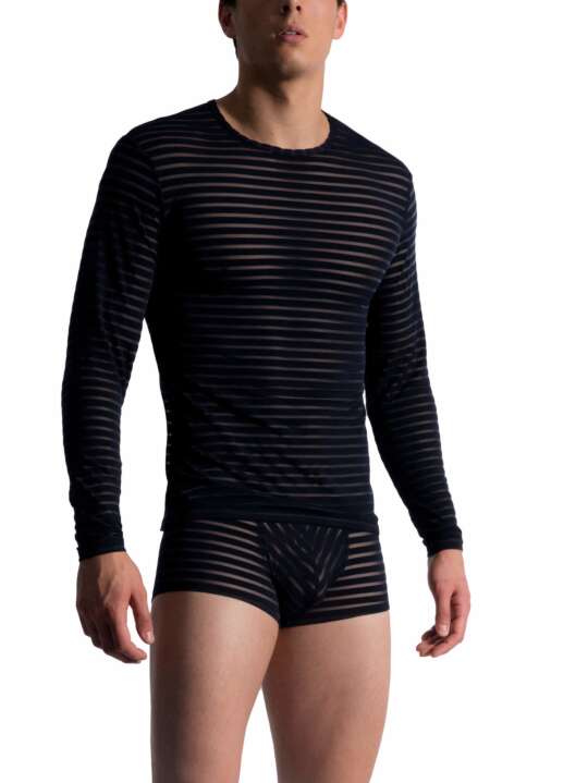 210477M M753 Manstore Long Sleeve T-Shirt Navy Blue face
