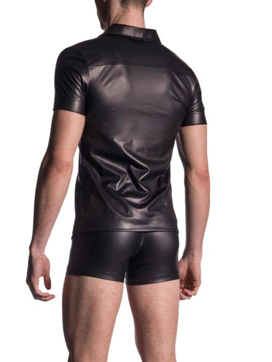 209548M M510 Manstore Short Sleeve Polo Shirt Black face