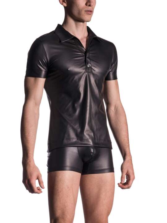 209548M M510 Manstore Short Sleeve Polo Shirt Black face