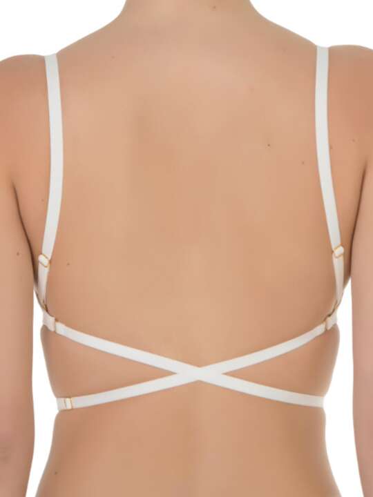 10514SE Soutien-gorge décolleté plongeant push-up multipositions Etna Selmark mariage ivoire Ivoire face