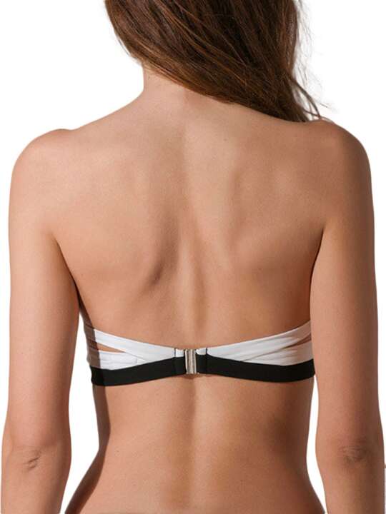 91697LU Haut maillot de bain bandeau préformé Elixir Luna Noir face