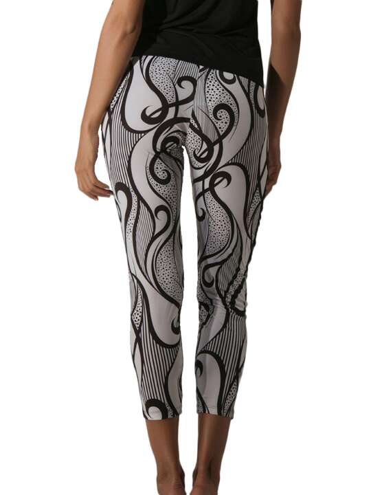 91708LU Pantalon plage Elixir Luna Noir face