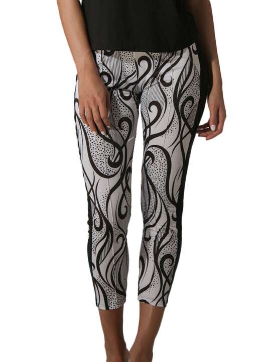 91708LU Beach trousers Elixir Luna Black face
