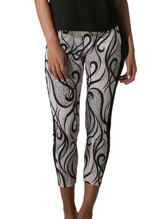 91708LU Pantalon plage Elixir Luna Noir face