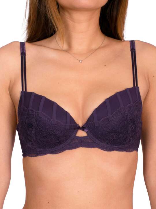 14041LU Soutien-gorge préformé Midnight violet Luna Violet face