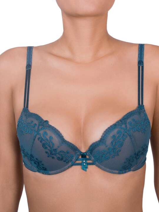 14011LU Soutien-gorge push-up Gothic Luna bleu Bleu face