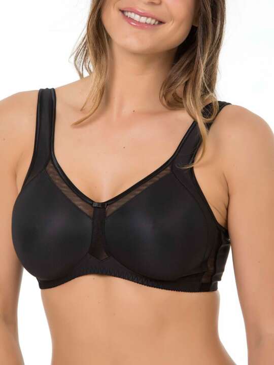 70710SE Soutien-gorge sans armatures Adriana Selmark noir Noir face