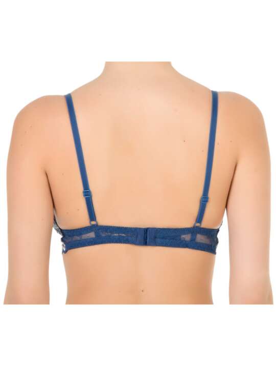 40510SE Soutien-gorge triangle sans armatures Chiara Selmark Bleu Marine face