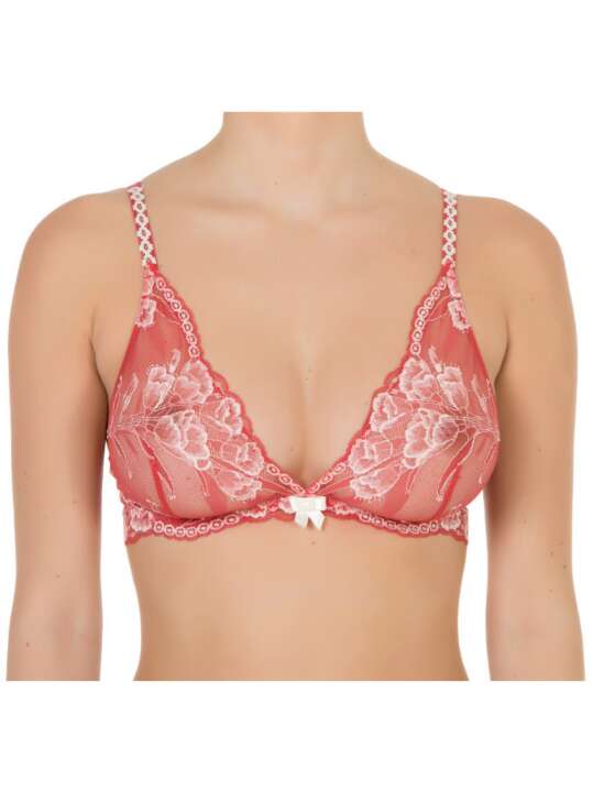 40510SE Soutien-gorge triangle sans armatures Chiara Selmark Rouge face