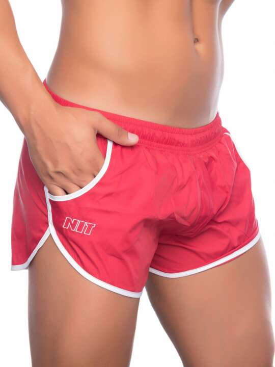 39114NI Short bain Fox NIT Rouge face