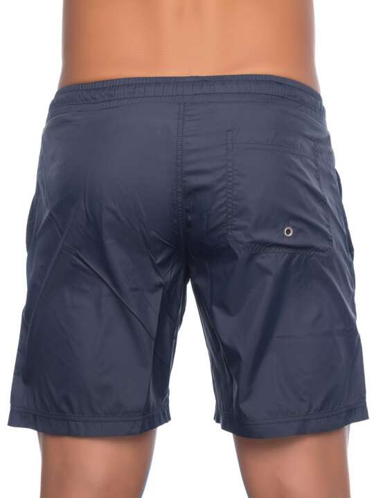 39116NI Short long bain Oscar NIT Bleu Marine face