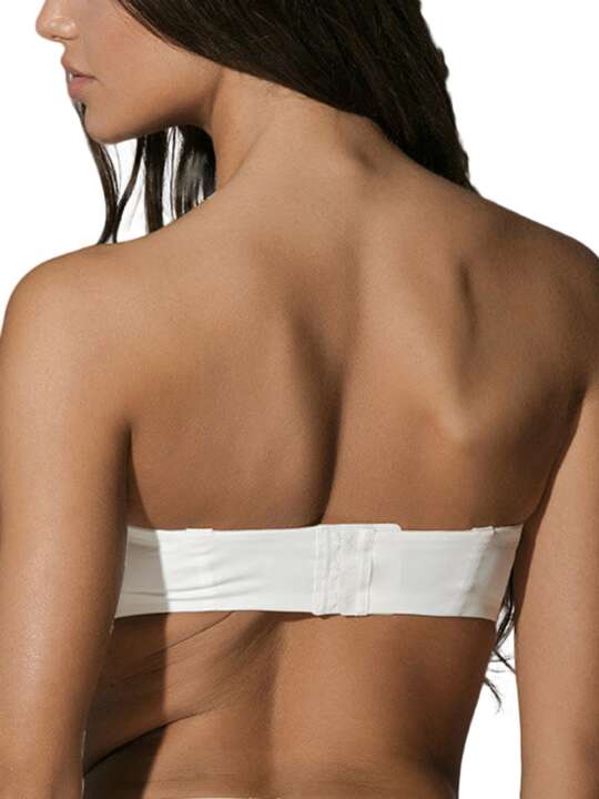 11073-74-75 Soutien-gorge bandeau préformé Secret Sense Luna Ivoire face