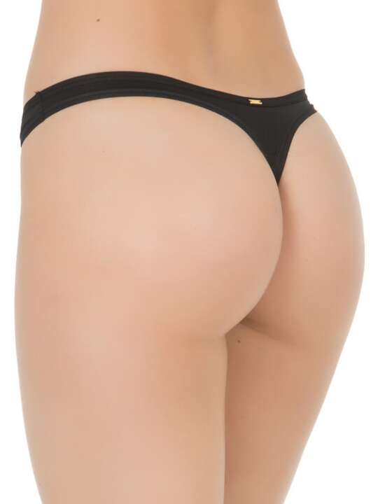 10501SE String tanga Etna Selmark Noir face