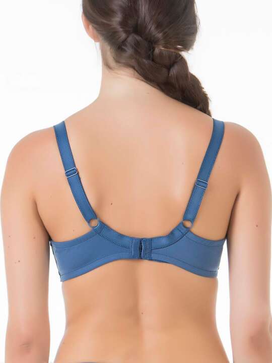 71011SE Soutien-gorge armaturé emboîtant Havanna Selmark Bleu face