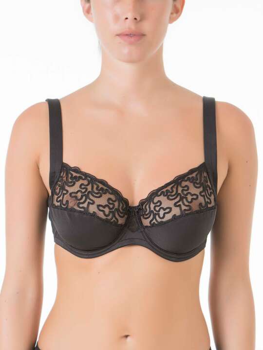 71012SE Soutien-gorge armaturé non préformé Havanna Selmark Noir face