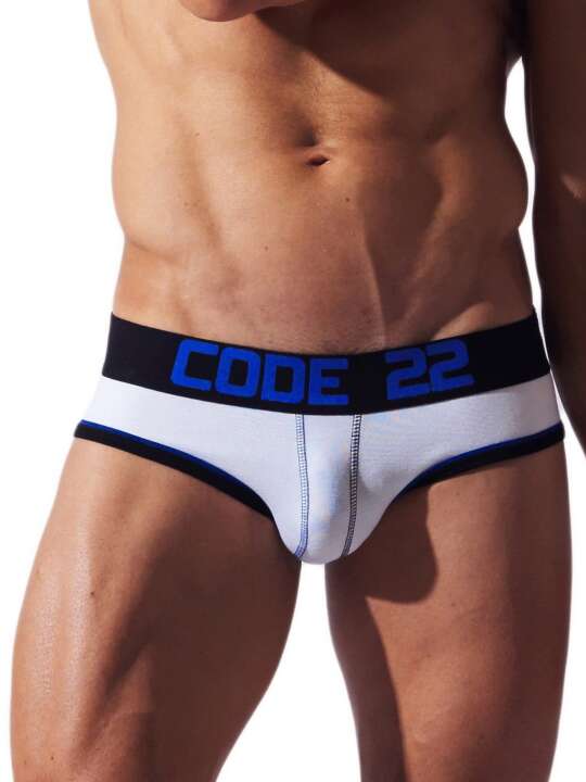 02151CO Slip Double Seam Code22 Blanc face