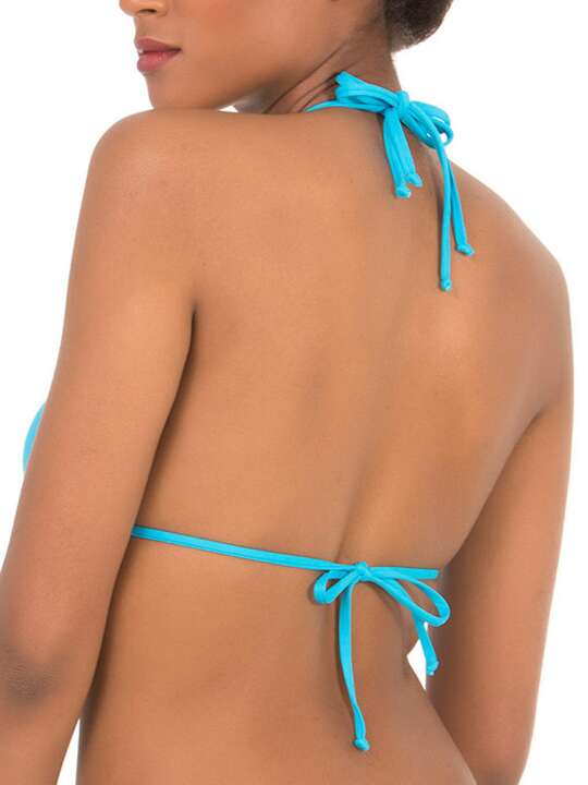 B1310SE Haut maillot de bain triangle convertible Summer Paradise Selmark Mare Bleu Turquoise face