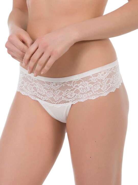 30606SE Shorty thong Clarisse Selmark ivory Ivory face
