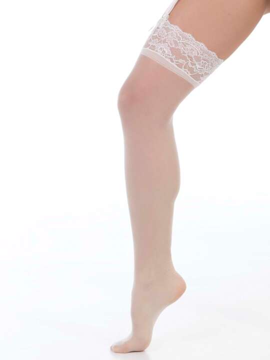 30689SE Selmark Ivory Clarisse Stockings Ivory face