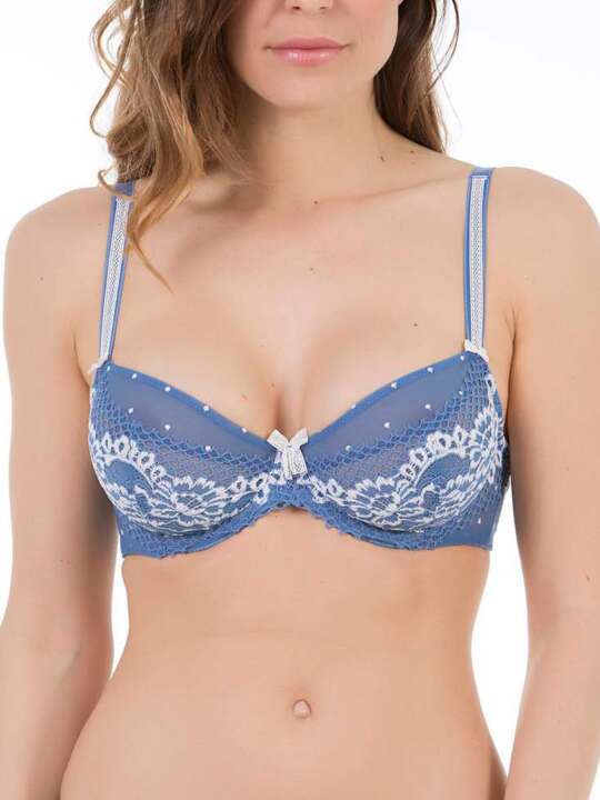 40611SE Soutien-gorge emboîtant Ariana Selmark bleu Bleu face