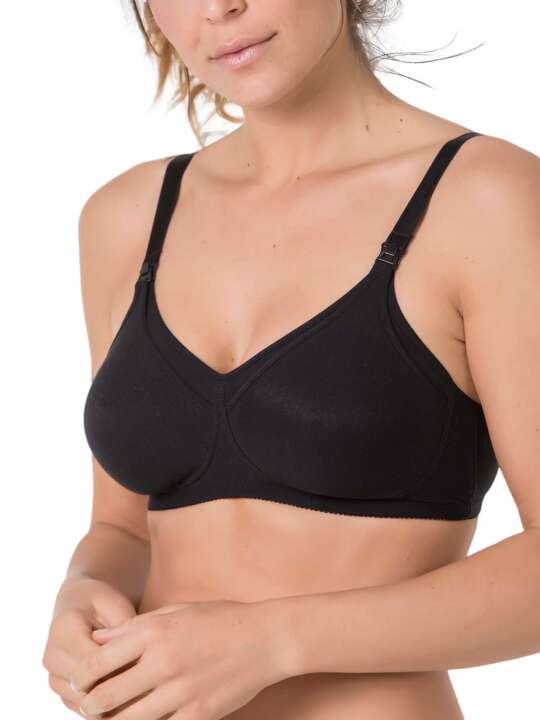 SC131SE Soutien-gorge maternité allaitement Care Selmark Noir face