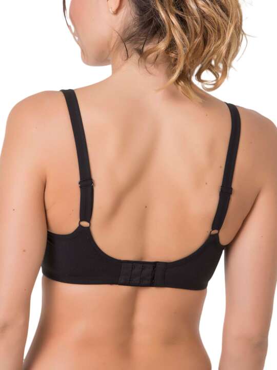 SC110SE Soutien-gorge emboîtant confort sans armatures Care Selmark Noir face