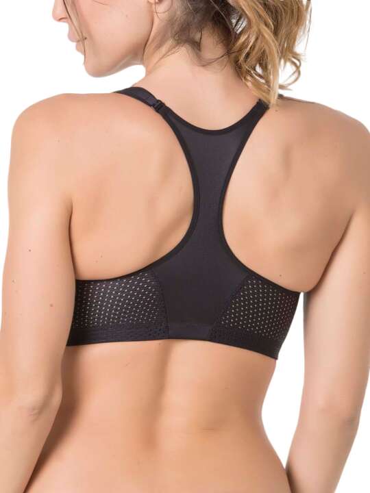 SC182SE Soutien-gorge post-opératoire ouverture frontale Care Selmark Noir face