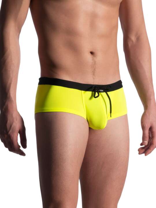 211075M M909 mini swim shorts Manstore Beachclub yellow Yellow face