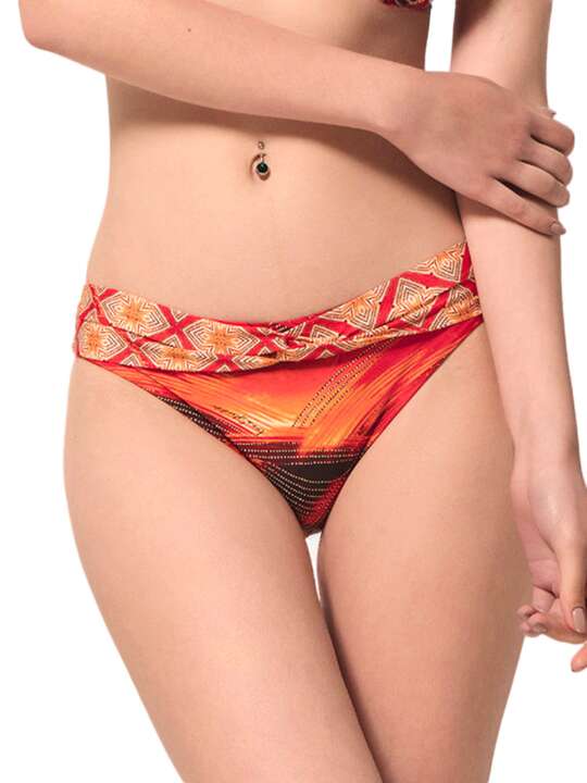 91827LU Swimwear stockings Broadway Luna Splendida red Red face