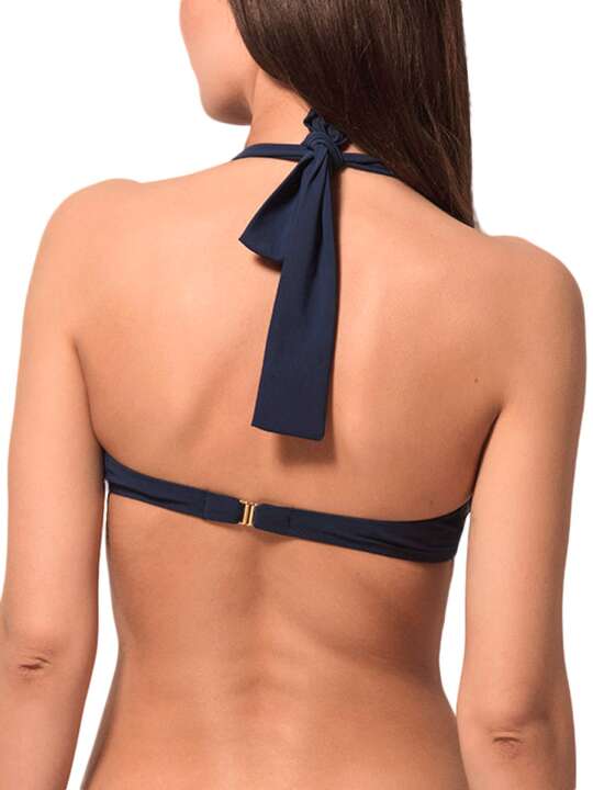 91924LU Bandeau swimming costume top Blue Sense Luna Splendida blue Blue face
