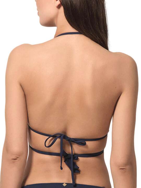 91925LU Convertible triangle swimming costume top Blue Sense Luna Splendida blue Blue face