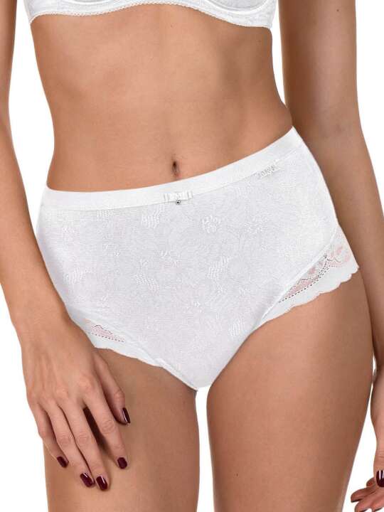 22195LI Slip taille haute Evelyn Lisca Blanc face